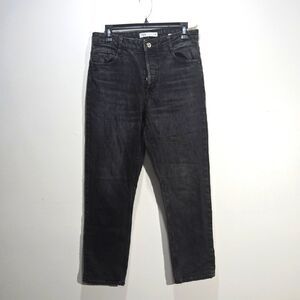 ZARA Black Jeans High Rise Button Fly 8